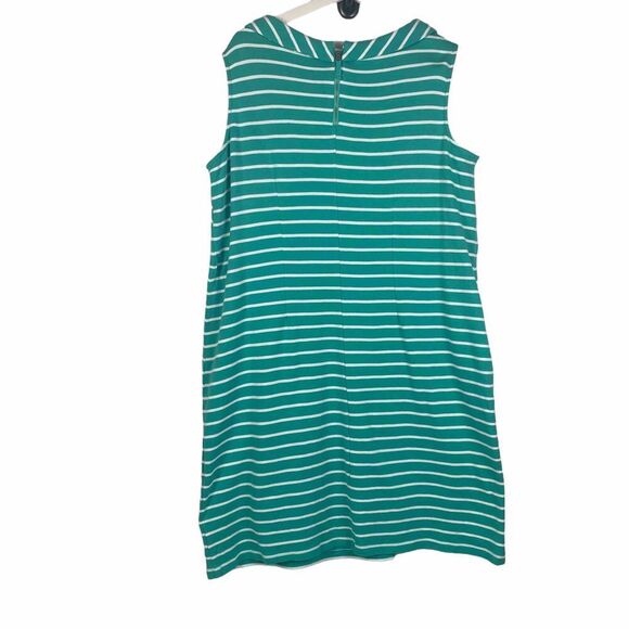 Talbots Mock-Neck Striped Dress size 1X - Picture 2 of 6
